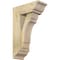 Ekena Millwork Olympic Traditional Rough Sawn Bracket w/ Offset Brace, Douglas Fir, 6"W x 14"D x 22"H BKT0604X14X22OLY01RDF - alternate 1